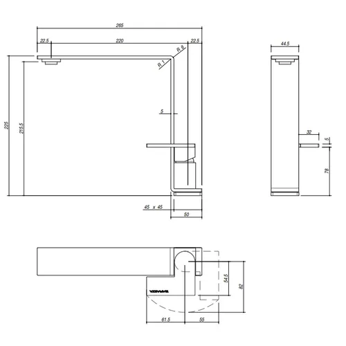1RUBMD1 AIRO DESIGN Keukenkraan