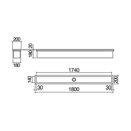 1CIA180 AIRO DESIGN Spoelbak