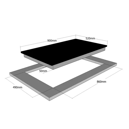 IKT905FS AIRO DESIGN Inductie kookplaat