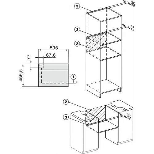 H7840BMXOBSW MIELE Combimagnetron