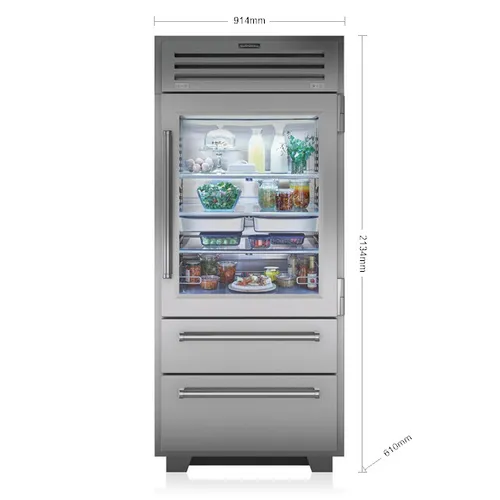 ICBPRO3650GRH SUBZERO Vrijstaande koelkast