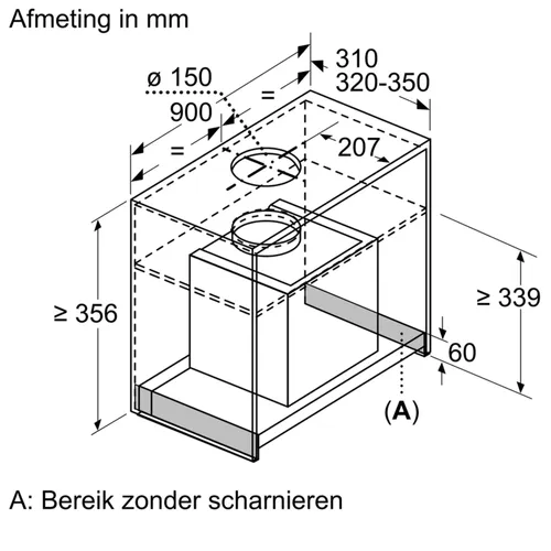 DBB96AF50 BOSCH Inbouwunit afzuigkap