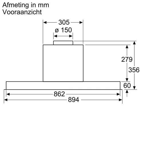 DBB96AF50 BOSCH Inbouwunit afzuigkap