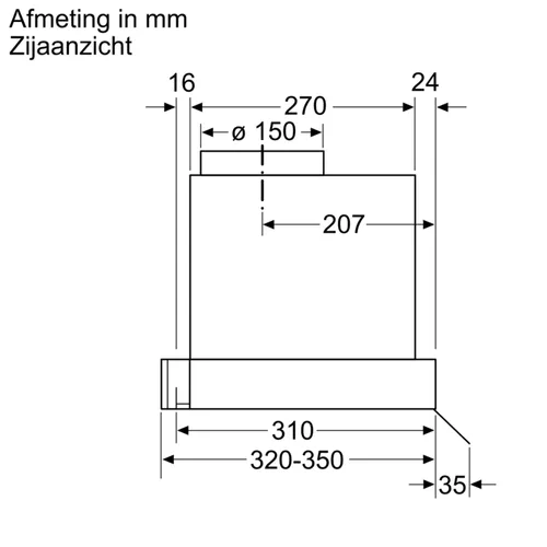 DBB96AF50 BOSCH Inbouwunit afzuigkap