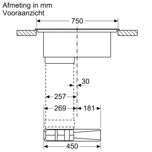 PXX895D66E BOSCH Kookplaat met afzuiging