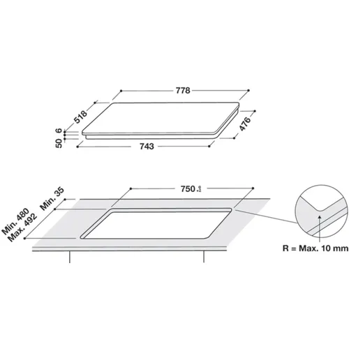 BB4777CAL BAUKNECHT Inductie kookplaat