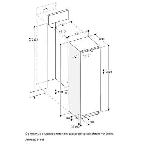 RF410304 GAGGENAU Inbouw vriezer