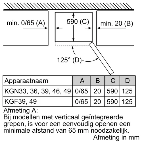 KGN33NLEB BOSCH Vrijstaande koel-vries combinatie
