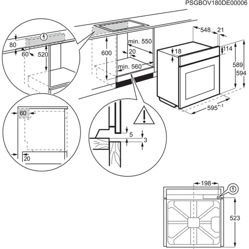 ZOPKA6K2 ZANUSSI Inbouw oven