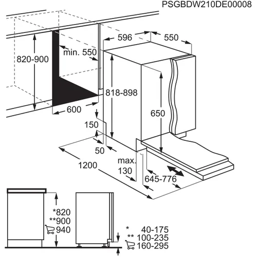 ZDLN5521 ZANUSSI Volledig geintegreerde vaatwasser