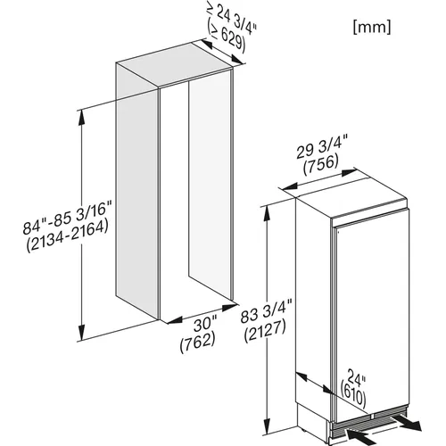 K2802VI MIELE Inbouw koelkast vanaf 178 cm