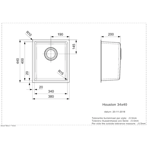 R32862 REGINOX Spoelbak