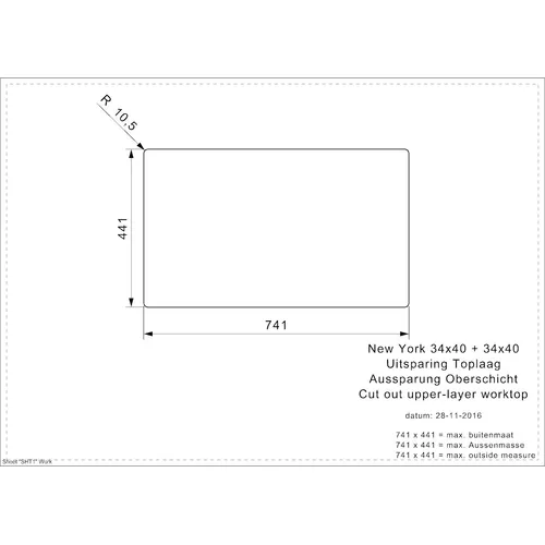 R28223 REGINOX Spoelbak