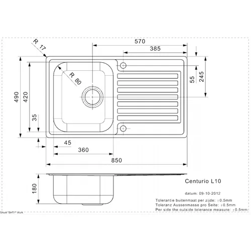 R23204 REGINOX Spoelbak