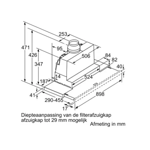 DFS097A51 BOSCH Vlakscherm afzuigkap