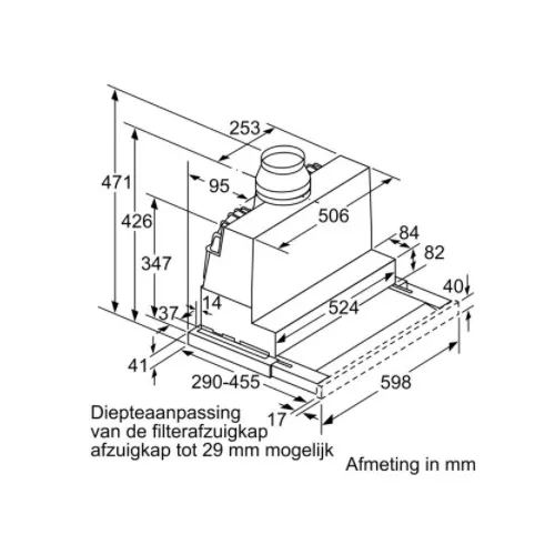 DFR067A52 BOSCH Vlakscherm afzuigkap