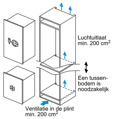 GIV21ADD0 BOSCH Inbouw vriezer