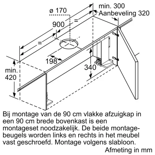 LI97SA531 SIEMENS Vlakscherm afzuigkap