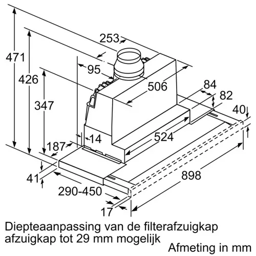 LI97SA561S SIEMENS Vlakscherm afzuigkap