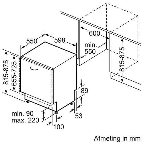 SN63HX30AE SIEMENS Volledig geintegreerde vaatwasser