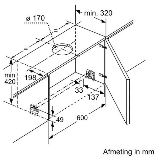 D49PU54X1 NEFF Vlakscherm afzuigkap