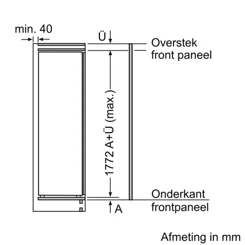 KI1816DE0 NEFF Inbouw koelkast vanaf 178 cm
