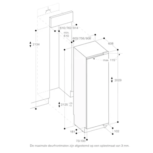 RC462305 GAGGENAU Inbouw koelkast vanaf 178 cm
