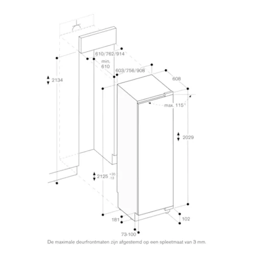 RC492305 GAGGENAU Inbouw koelkast vanaf 178 cm