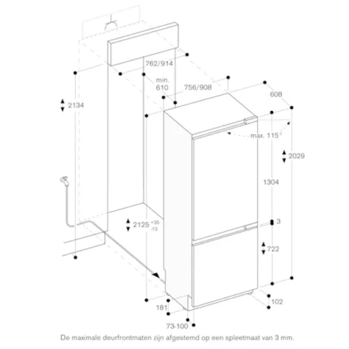 RB472305 GAGGENAU Inbouw koelkast vanaf 178 cm