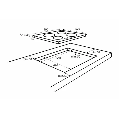 IKI6035 INVENTUM Inductie kookplaat