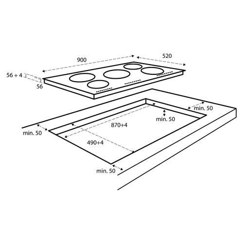 IKI9035 INVENTUM Inductie kookplaat