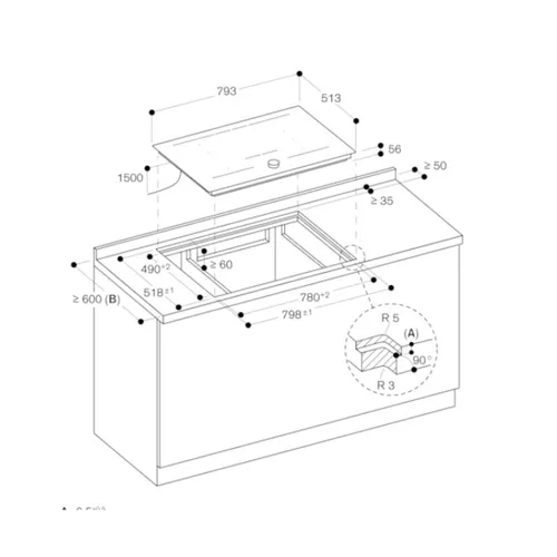 CI282102 GAGGENAU Inductie kookplaat