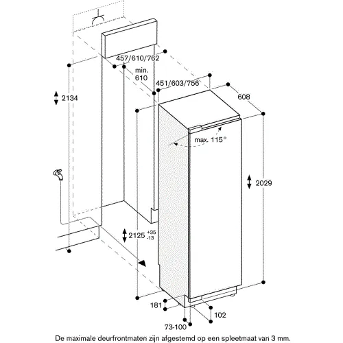RF411305 GAGGENAU Inbouw vriezer