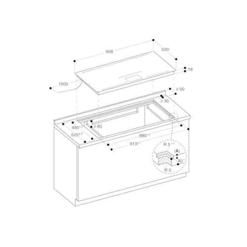 CX492101 GAGGENAU Inductie kookplaat