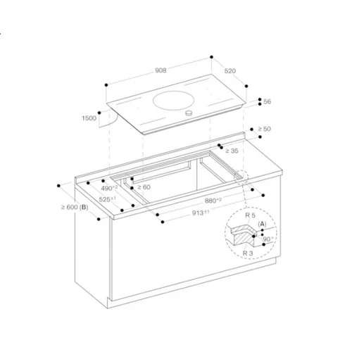 CI292112 GAGGENAU Inductie kookplaat