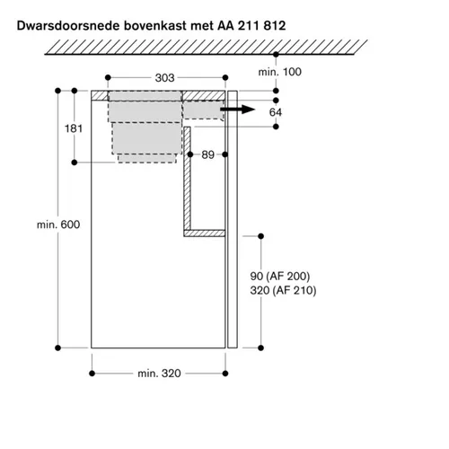 AA210492 GAGGENAU Externe motor tbv afzuiging