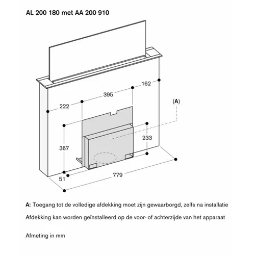 AA200910 GAGGENAU Externe motor tbv afzuiging