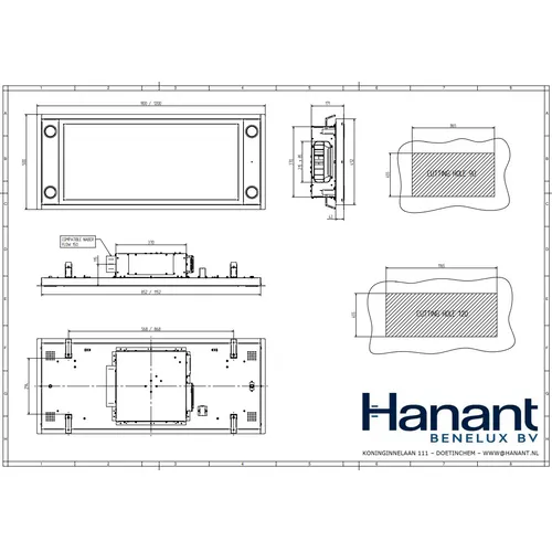 ZEFIROSTEEL HANANTO Plafond afzuigkap