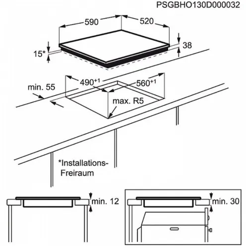 HK634030FB AEG Keramische kookplaat