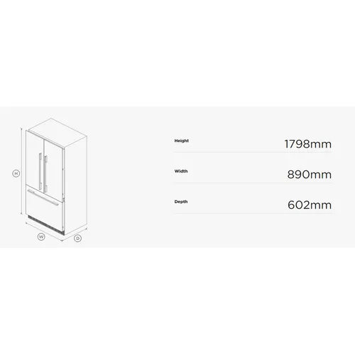 RS90A2 FISHER & PAYKEL Amerikaanse koelkast