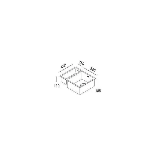 BIN1534F ABK INNOVENT Spoelbak