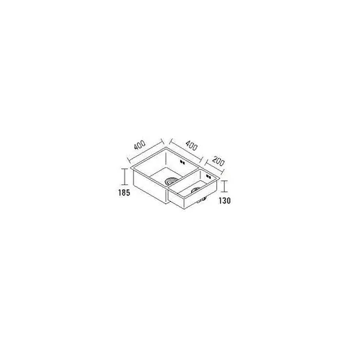 BIN4020FVI ABK INNOVENT Spoelbak