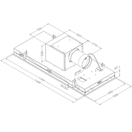 6942 NOVY Plafond afzuigkap