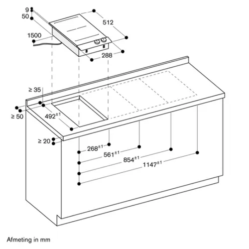 VI232121 GAGGENAU Domino element