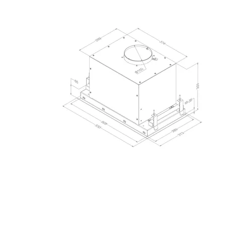 26050 NOVY Inbouwunit afzuigkap