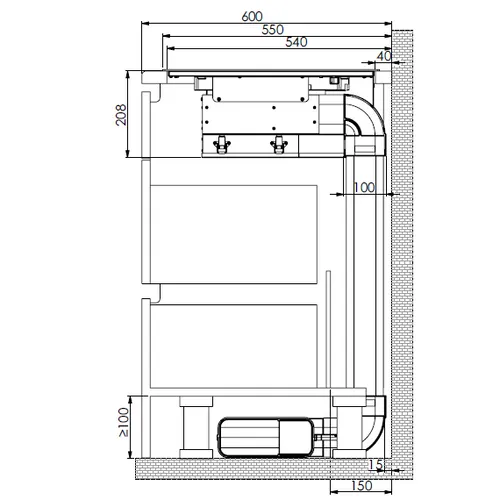 KMI85600SR KUPPERSBUSCH Kookplaat met afzuiging