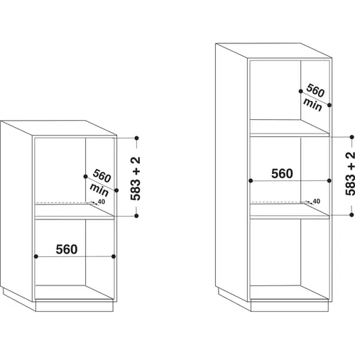IFW4844HBL INDESIT Inbouw oven