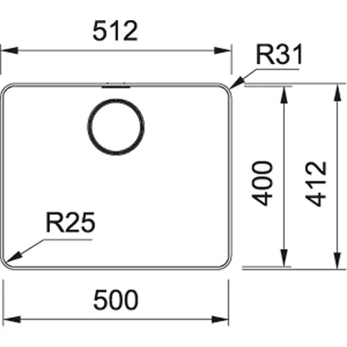 1270638276 FRANKE Spoelbak