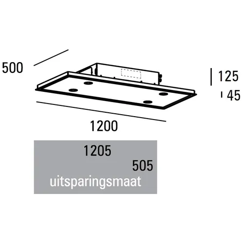 PA07125PZL ABK INNOVENT Plafond afzuigkap
