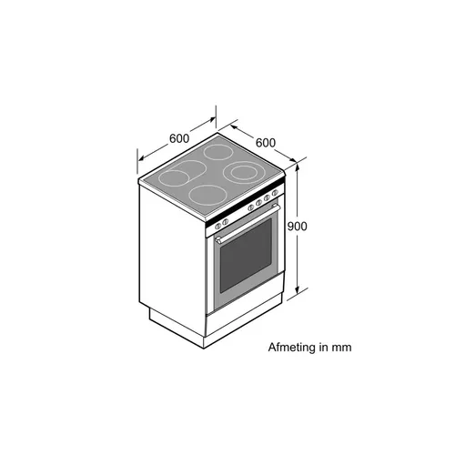 HLN39A020 BOSCH Fornuis 60 cm
